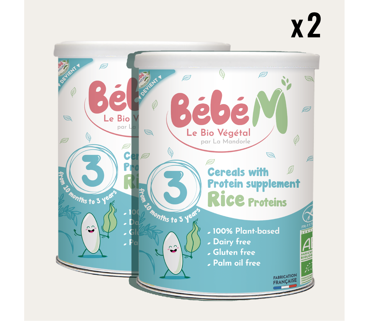 Stage 3 Cereals with Protein (800g) - Bébé M - Jadon