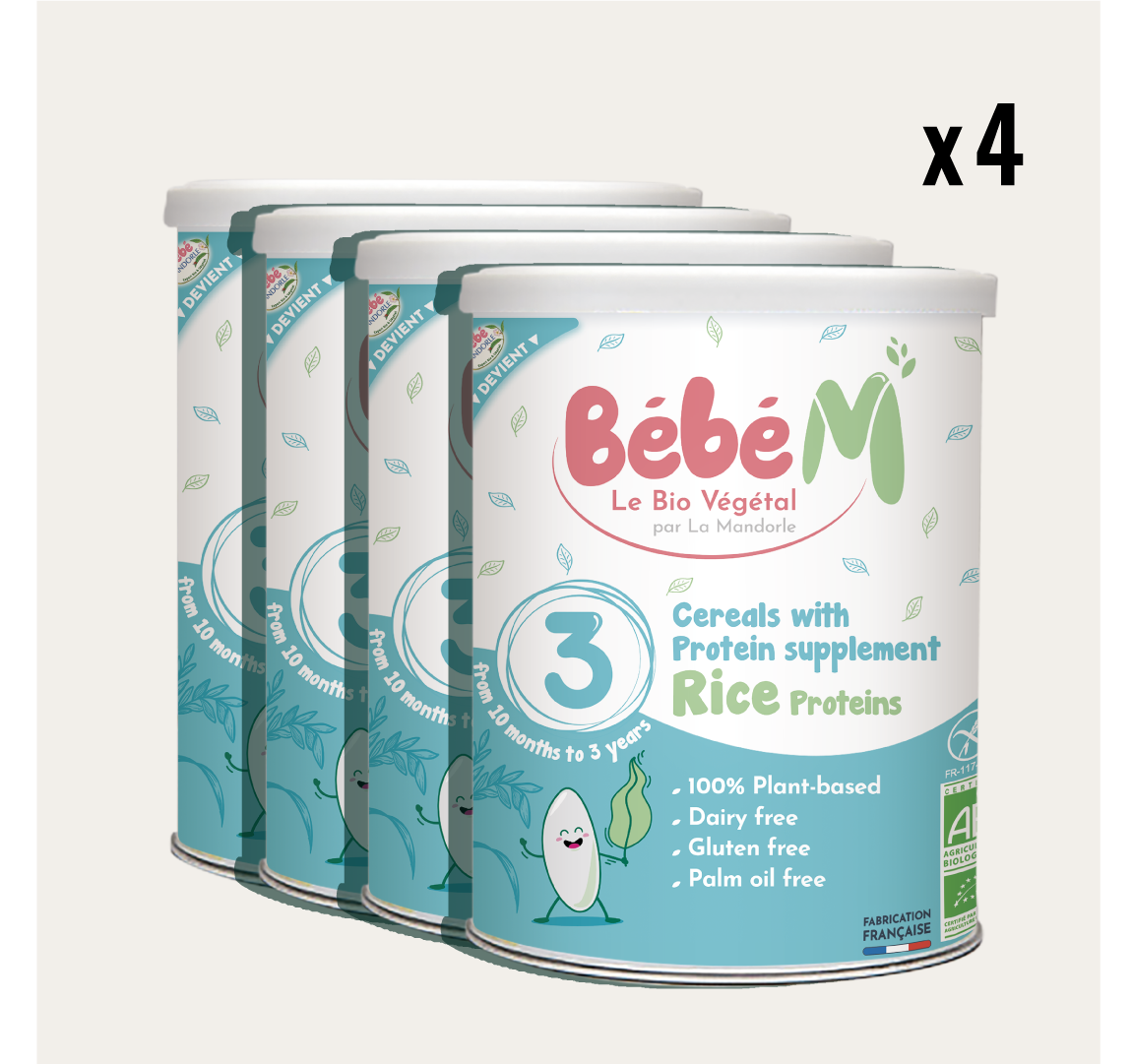 Stage 3 Cereals with Protein (800g) - Bébé M - Jadon