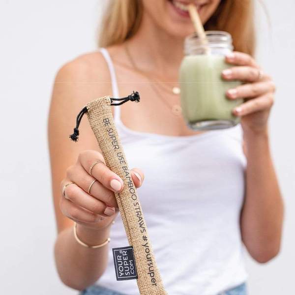 Eco-Friendly Bamboo Straws - Your Super - Jadon